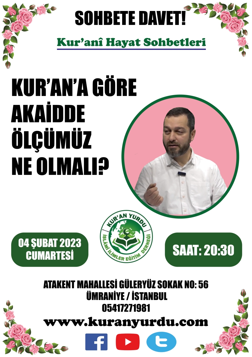 SOHBETE DAVET!
